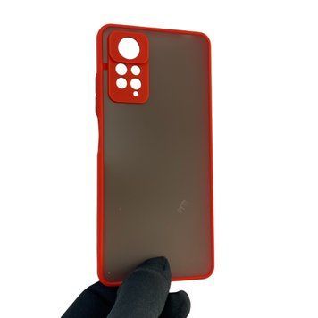 Чехол для телефона Xiaomi Redmi Note 11 Pro 4G с высокими бортами на сяоми редми нот 11 про красный 0026255 фото