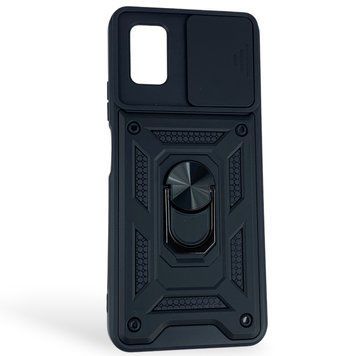 Чохол протиударний для ZTE Blade V2020 Smart (8010) з магнітною пластиною зі шторкою на камері чорний 0050930 фото