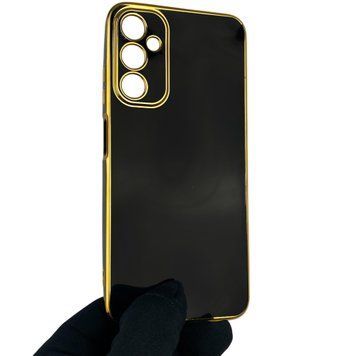 Чехол для Samsung Galaxy A05S SM-A057 с защитой камеры с золотой окантовкой на самсунг а05с черный gs1 0019681 фото