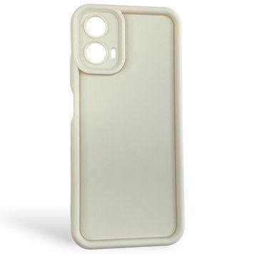 Чехол силиконовый Soft Touch для Motorola G34 молочный (Полная защита камеры) 0054410 фото