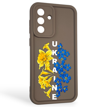 Чохол силіконовий Soft Touch з 3D принтом для Samsung Galaxy A56 (SM-A566B) коричневий (Повний захист камери) 0042021 фото
