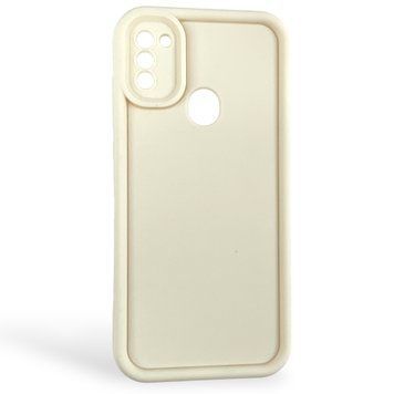 Чехол силиконовый Soft Touch для Samsung Galaxy M11 молочный (Полная защита камеры) 0053978 фото
