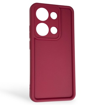 Чехол силиконовый Soft Touch для Xiaomi POCO M6 Pro 4G бордовый (Полная защита камеры) 0044235 фото