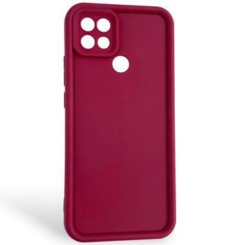 Чехол силиконовый Soft Touch для Oppo A15 бордовый (Полная защита камеры) 0054299 фото