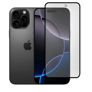 Защитное стекло МАТОВОЕ для телефона Apple iPhone 16 Pro Max противоударное на айфон 16 про макс черное 0038951 фото