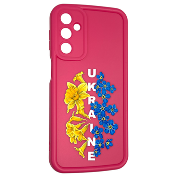 Чехол силиконовый Soft Touch с 3D принтом для Samsung Galaxy M34 5G (SM-M346) малиновый (Полная защита камеры) 0042072 фото