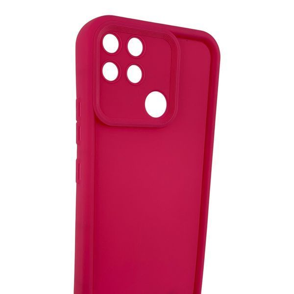 Чохол силіконовий Soft Touch для Realme Narzo 50A малиновий (Повний захист камери) 0054129 фото