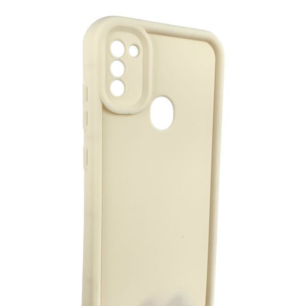 Чехол силиконовый Soft Touch для Samsung Galaxy M11 молочный (Полная защита камеры) 0053978 фото