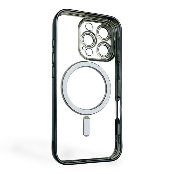Чехол для Apple iPhone 16 Pro с линзами на камере с MagSafe на айфон 16 про черный 0034425 фото