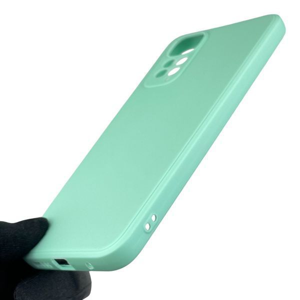 Чохол для Xiaomi Redmi Note 11 з квадратними гранями із захистом камери на сяомі редмі нот 11 м'ятний 0012789 фото