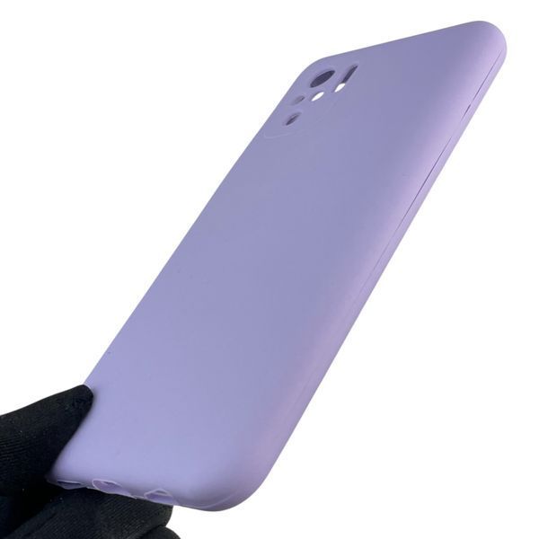 Чохол для Xiaomi Redmi Note 10 силіконовий з мікрофіброю нековзний на сяомі редмі нот 10 бузковий 0032620 фото