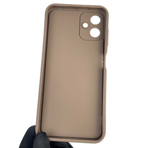 Чехол силиконовый Soft Touch с 3D принтом Майнкрафт для Samsung Galaxy A06 (SM-A065) коричневый (Полная защита камеры) 0041124 фото