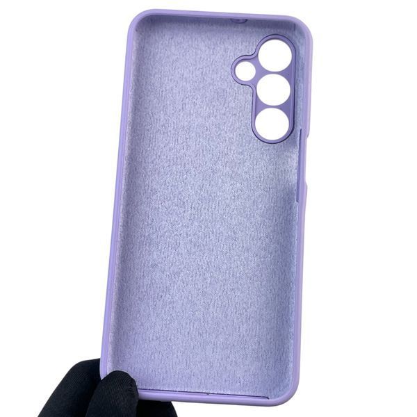 Чехол для Samsung Galaxy A16 (SM-A165) силиконовый с микрофиброй нескользящий на самсунг а16 сиреневый 0031848 фото