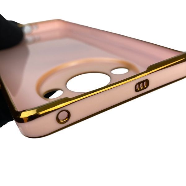 Чехол для Realme 11 Pro 5G с защитой камеры с золотой окантовкой на реалми 11 про пудровый gs1 0019608 фото