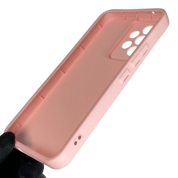 Чехол силиконовый Soft Touch с 3D принтом милый мишка для Samsung Galaxy A53 5G (SM-A536E) розовый (Полная защита камеры) 0044808 фото