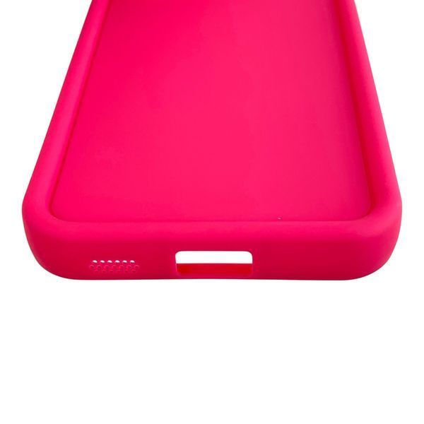 Чехол силиконовый Soft Touch для Samsung Galaxy S21 FE малиновый (Полная защита камеры) 0054028 фото