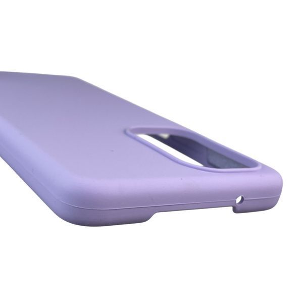 Чохол для Tecno Camon 19 (CI6n) силіконовий з мікрофіброю нековзний на техно камон 19 бузковий 0032243 фото