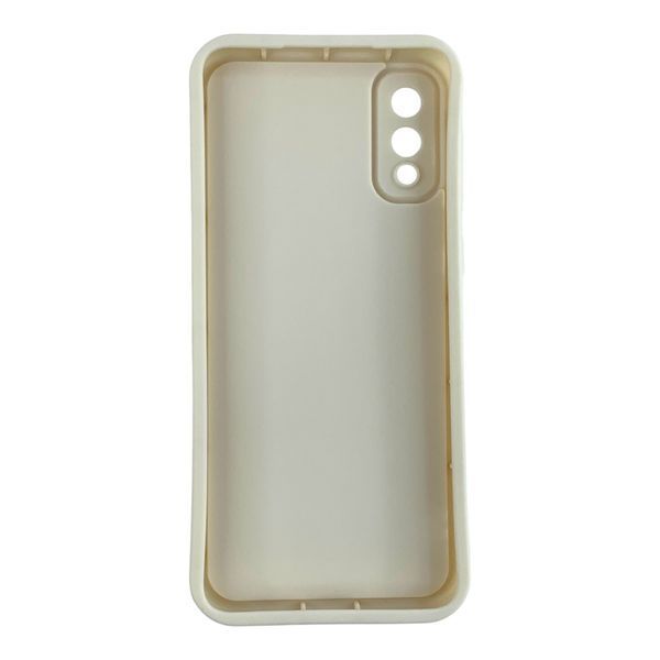 Чохол силіконовий Soft Touch з 3D принтом для Samsung Galaxy A02 молочний (Повний захист камери) 0057560 фото