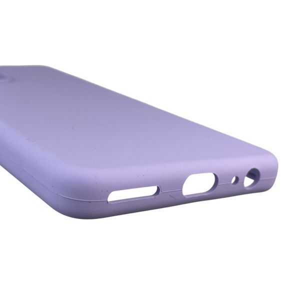 Чохол для Tecno Camon 19 (CI6n) силіконовий з мікрофіброю нековзний на техно камон 19 бузковий 0032243 фото