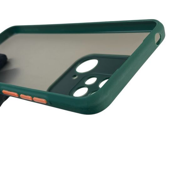 Чохол для телефона Xiaomi POCO C40 з високими бортами із захистом камери на сяомі поко с40 темно-зелений 0026165 фото
