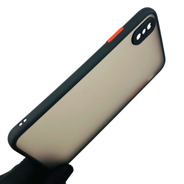 Чехол для Apple iPhone XS Max противоударный с высокими бортами с защитой камеры на айфон хс макс чёрный 0001310 фото