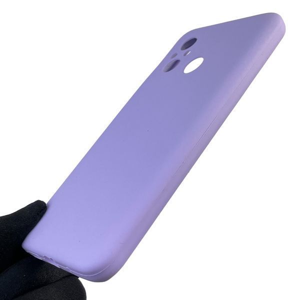 Чохол для Xiaomi Redmi 12C силіконовий з мікрофіброю нековзний на сяомі редмі 12с бузковий 0032587 фото