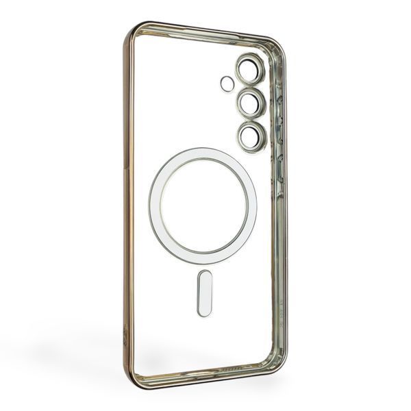 Чохол для Samsung Galaxy A55 5G (SM-A556B) з лінзами на камері з MagSafe на самсунг а55 5г рожеве золото 0034476 фото