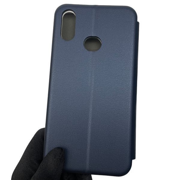 Чехол-книжка для Samsung Galaxy A10s SM-A107F с подставкой на самсунг а10с тёмно-синяя 0002287 фото