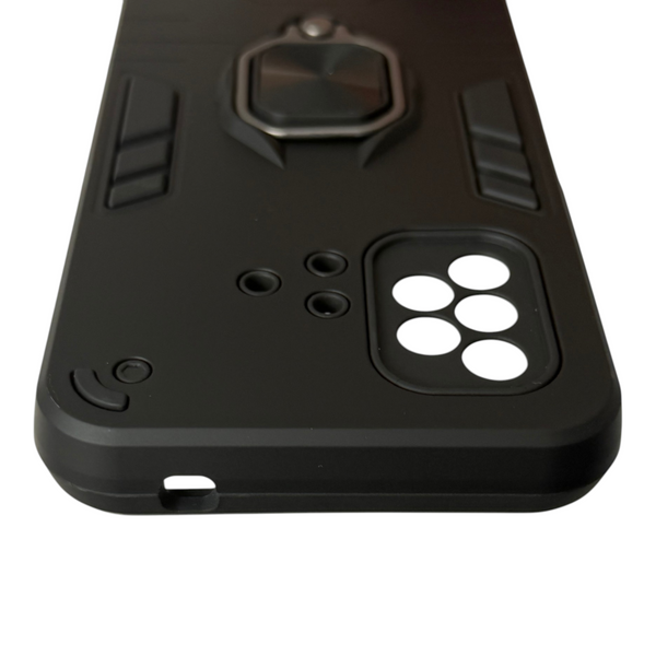 Чехол для телефона Umidigi Bison X10 бронированный с магнитным кольцом и защитой камеры черный 0051204 фото