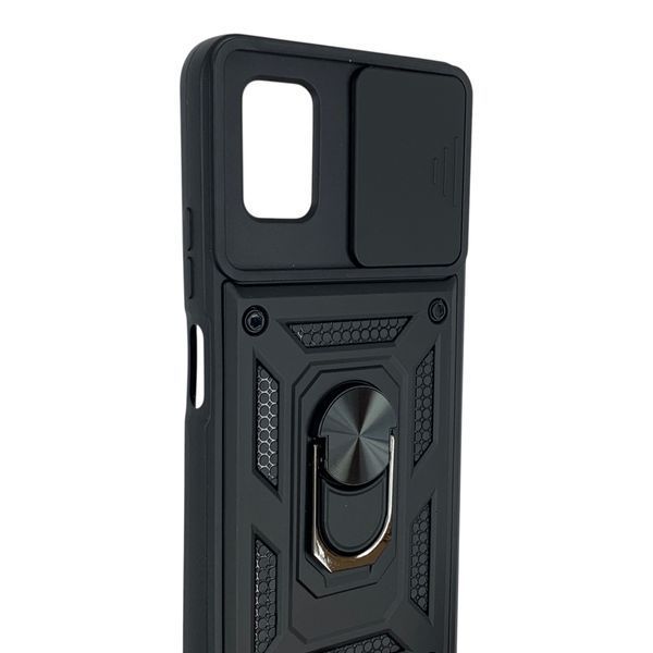 Чохол протиударний для ZTE Blade V2020 Smart (8010) з магнітною пластиною зі шторкою на камері чорний 0050930 фото