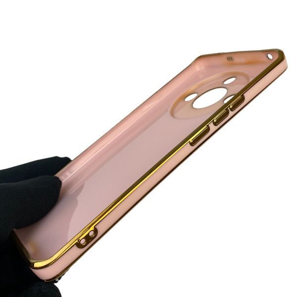 Чехол для Realme 11 Pro 5G с защитой камеры с золотой окантовкой на реалми 11 про пудровый gs1 0019608 фото