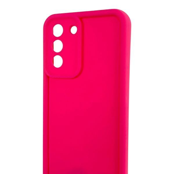 Чехол силиконовый Soft Touch для Samsung Galaxy S21 FE малиновый (Полная защита камеры) 0054028 фото