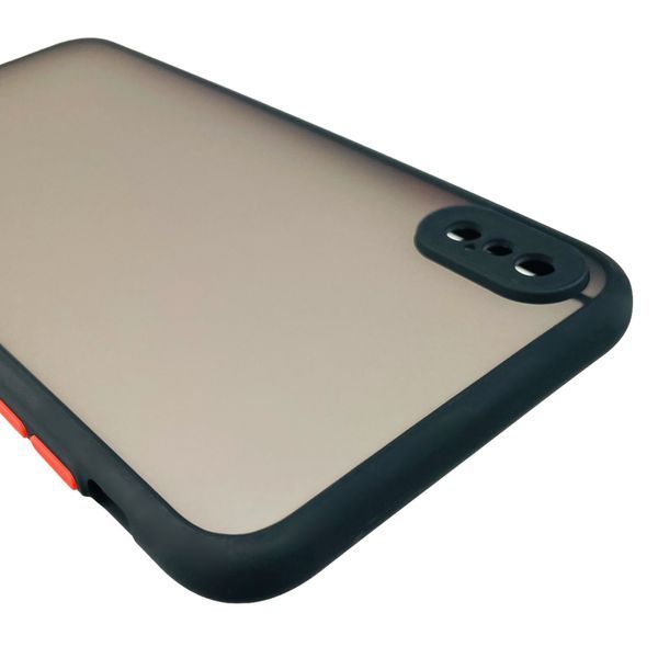 Чехол для Apple iPhone XS Max противоударный с высокими бортами с защитой камеры на айфон хс макс чёрный 0001310 фото