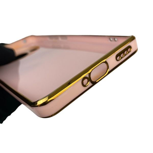Чехол для Realme 11 Pro 5G с защитой камеры с золотой окантовкой на реалми 11 про пудровый gs1 0019608 фото