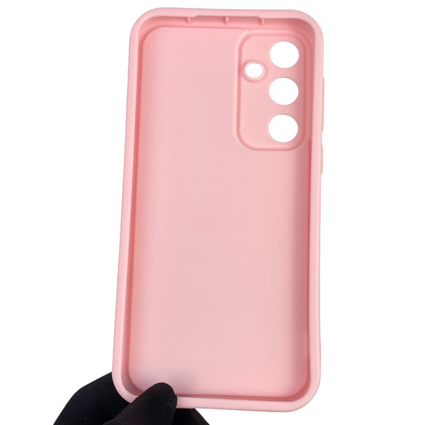 Чохол силіконовий Soft Touch з 3D принтом жіночим для Samsung Galaxy A55 5G (SM-A556B) рожевий (Повний захист камери) 0042801 фото