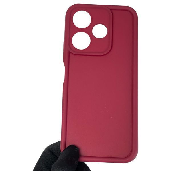 Чохол силіконовий Soft Touch для Xiaomi Poco M6 4G бордовий (Повний захист камери) 0039828 фото