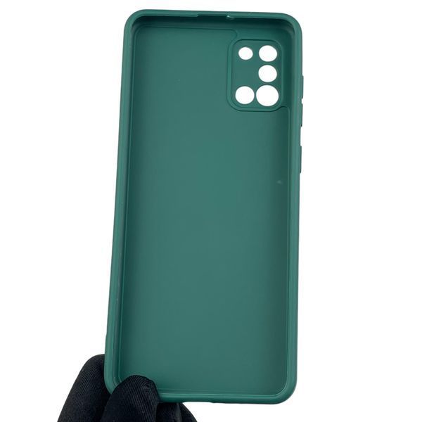 Чохол для Samsung Galaxy A31 (SM-A315F) з квадратними гранями із захистом камери на самсунг а31 зелений 0012587 фото