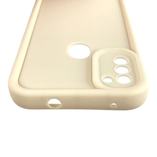 Чехол силиконовый Soft Touch для Samsung Galaxy M11 молочный (Полная защита камеры) 0053978 фото
