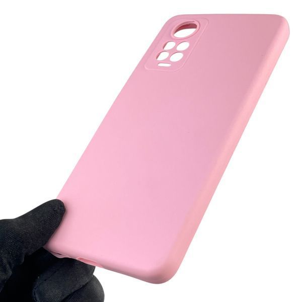 Чехол для Xiaomi Redmi Note 12 Pro 4G силиконовый с микрофиброй на сяоми редми нот 12 про 4г розовый 0032715 фото