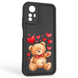 Чохол силіконовий оригінальний Soft Touch з 3D принтом милий ведмедик для Xiaomi Redmi Note 12s 4G чорний (Повний захист камери) 0043826 фото 1