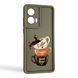 Чохол силіконовий Soft Touch з 3D принтом Чашка кави для Tecno Spark 6 Go (KE5) коричневий (Повний захист камери) 0071161 фото 1