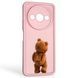 Чохол силіконовий оригінальний Soft Touch з 3D принтом кумедний тед ведмідик для Xiaomi Redmi A3 пудровий (Повний захист камери) 0048945 фото 1