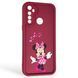 Чехол силиконовый Soft Touch с 3D принтом волшебной минни маус для Realme 5i бордовый (Полная защита камеры) 0050404 фото 1