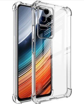 Чохол для Xiaomi Poco F4 з бронь кутами вище екрана протиударний на сяомі поко ф4 прозорий 0002490 фото