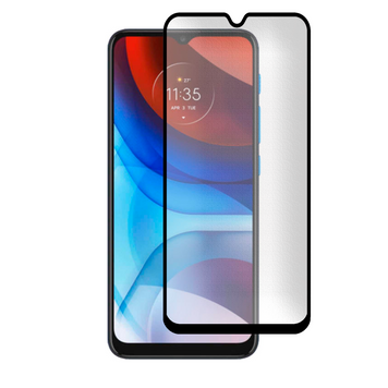 Захисне скло МАТОВЕ для телефона Motorola Moto E7i Power протиударне повноекранне на моторола е7і павер чорне 0039149 фото