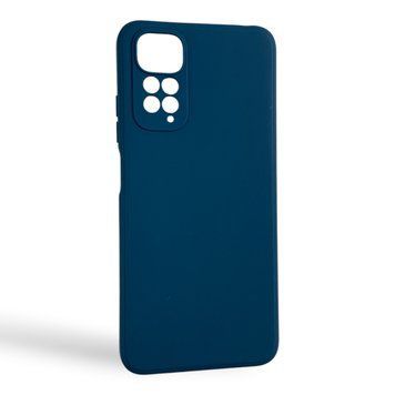 Чехол для Xiaomi Redmi Note 11 темно-синий матовый (закрытая камера, TPU) 0062319 фото