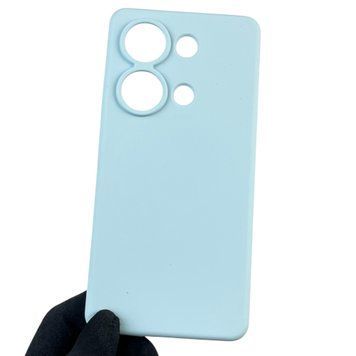 Чехол для Xiaomi POCO M6 Pro 4G силиконовый с микрофиброй нескользящий на сяоми поко м6 про 4г голубой 0032507 фото