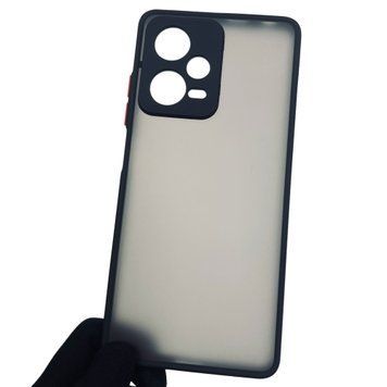 Чехол для Xiaomi Redmi Note 12 Pro 5G с высокими бортами с защитой камеры на сяоми редми нот 12 про 5г чёрный 0000961 фото