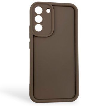 Чехол силиконовый Soft Touch для Samsung Galaxy S22 Plus коричневый (Полная защита камеры) 0054074 фото