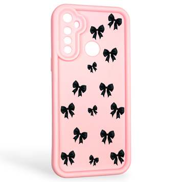 Чехол силиконовый Soft Touch с 3D принтом для Realme 5i розовый (Полная защита камеры) 0040336 фото